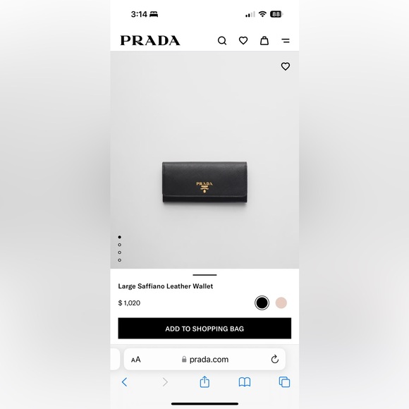 Prada Handbags - 100% Authentic New Prada Saffiano Wallet